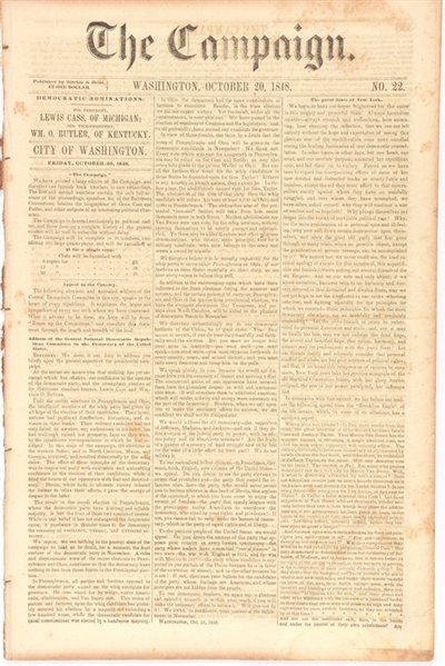 The Campaign, Oct. 20, 1848 Issue