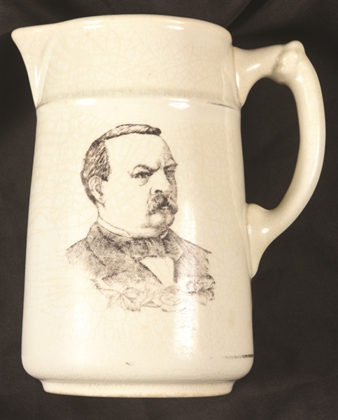 Grover Cleveland Ironstone Pottery Pitcher
