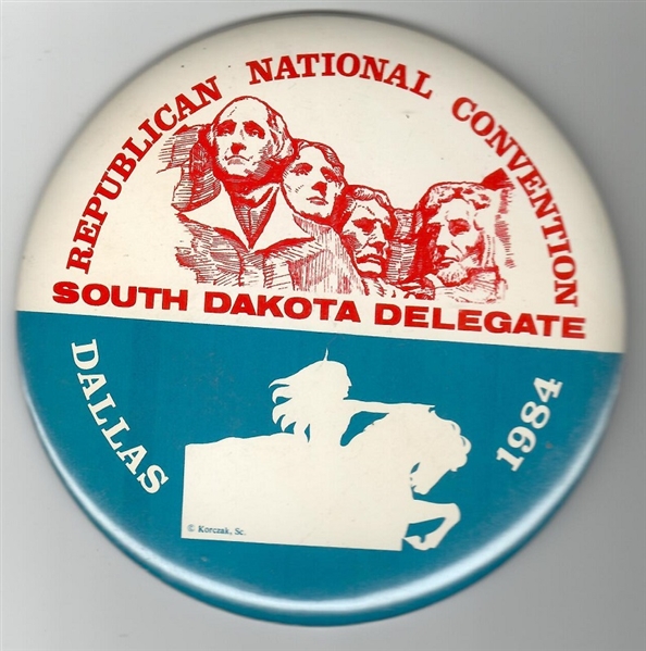 Reagan South Dakota Delegate 6-Inch Pin