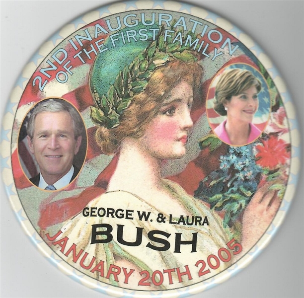 George and Laura Bush 2005 Inaugural Pin
