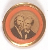 Hayes, Wheeler Jugate Pinback