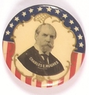 Hughes Stars and Stripes with Gold Filigree Celluloid