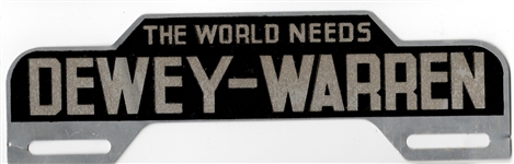 The World Needs Dewey and Warren
