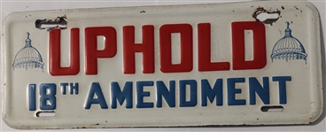 Uphold the 18th Amendment