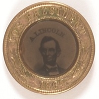 Abraham Lincoln Ferrotype Pinback