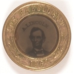 Abraham Lincoln Ferrotype Pinback