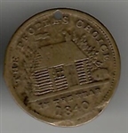Harrison in Uniform Log Cabin Token