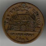 Harrison Civilian Clothes Log Cabin Token