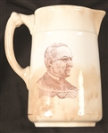 Benjamin Harrison Ironstone Potter Pitcher
