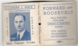 FDR, Ogrin Coattail Matchbook 