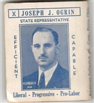 FDR, Ogrin Coattail Matchbook 