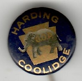 Harding and Coolidge Keystone Celluloid 