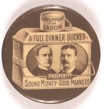 McKinley, Roosevelt Brown Dinner Bucket