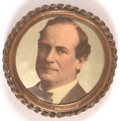 Bryan Framed Silver Celluloid