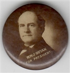 Wm. J. Bryan Sepia Celluloid