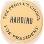 Harding the Peoples Choice