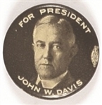 John W. Davis Black and White Celluloid