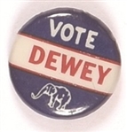 Vote Dewey Elephant Pin
