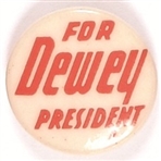 Dewey for President Red Letters