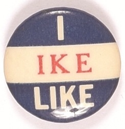 I Like Ike RWB Celluloid