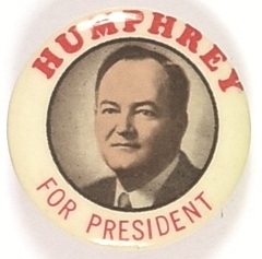 Humphrey for President 1960 Celluloid