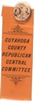 McKinley, TR Cuyahoga County Pin and Ribbon