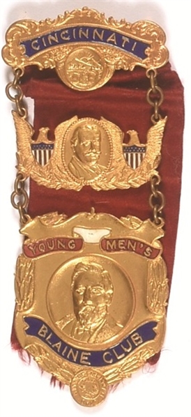 Taft Cincinnati Blaine Club Badge