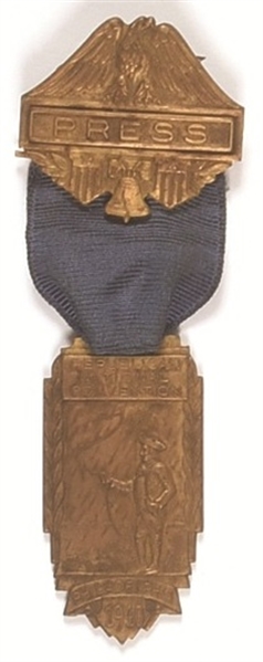 Willkie 1940 Press Badge