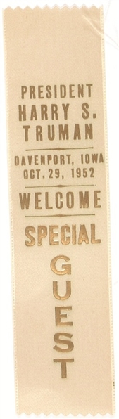 Truman Davenport, Iowa Ribbon