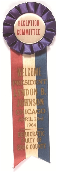 LBJ Chicago Reception Badge