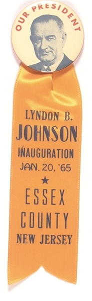 Johnson New Jersey Inaugural Badge