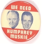 We Need Humphrey, Muskie