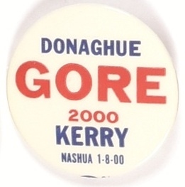Gore, Donaghue, Kerry Massachusetts Coattail