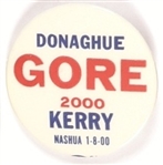 Gore, Donaghue, Kerry Massachusetts Coattail