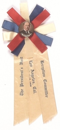 Taft Unusual Los Angeles Pin and Ribbons