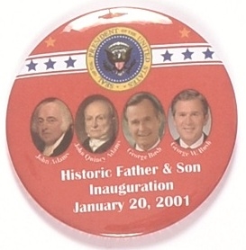 Bushes and Adams 2001 Inaugural Celluloid