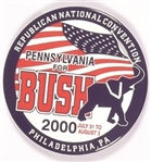 Pennsylvania for Bush 2000 Convention Pin