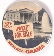 Obama White House Not for Sale
