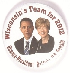 Obama, Baldwin Wisconsin Coattail