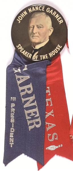 Garner Speaker of the House for President