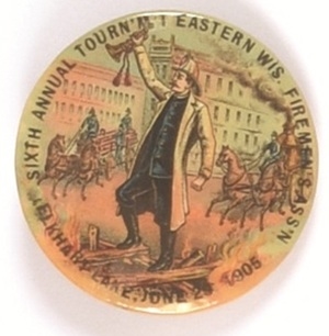 Eastern Wisconsin Firemens Association 1905 Celluloid