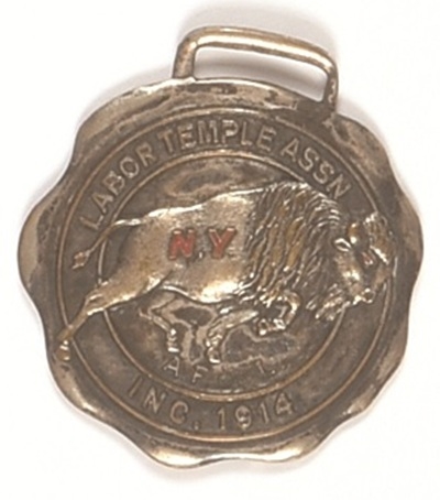 Buffalo NY 1914 Labor Temple Fob