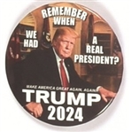Trump a Real President
