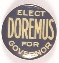 Doremus for Governor, New Jersey