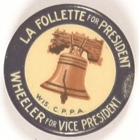 LaFollette Wisconsin Liberty Bell Pin
