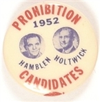 Hamblen, Holtwick Prohibition Party