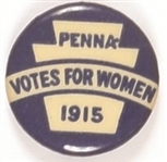 Votes for Women 1915 Pennsylvania Celluloid