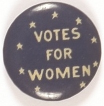 Votes for Women Blue Celluloid, 9 Stars