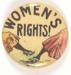 Womens Rights Cartoon Pin