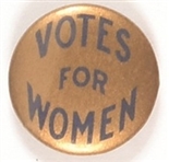 Votes for Women Gold and Blue Celluloid